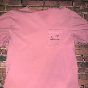 Pink vineyard vines short sleeve shirt